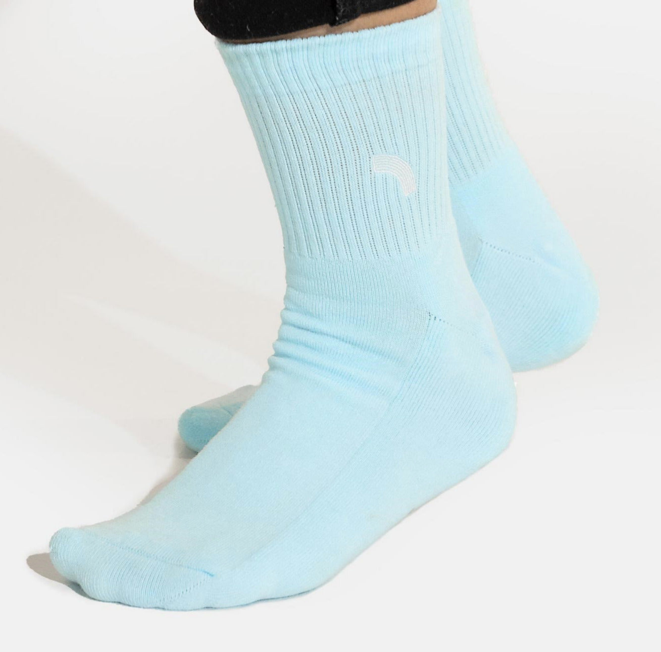 light blue socks